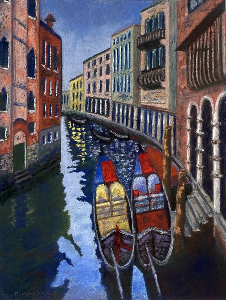 painting Double Parked in Venice
